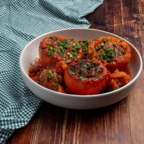 Pork Stuffed Tomatoes