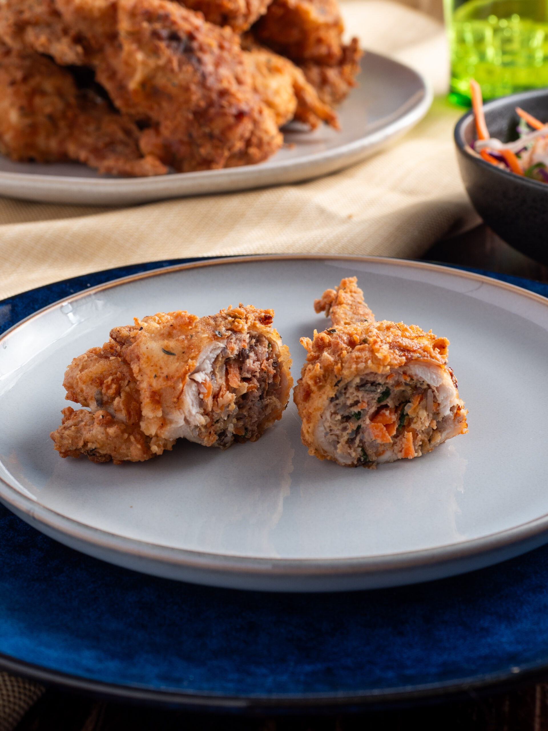 Stuffed KFC-Style Wings